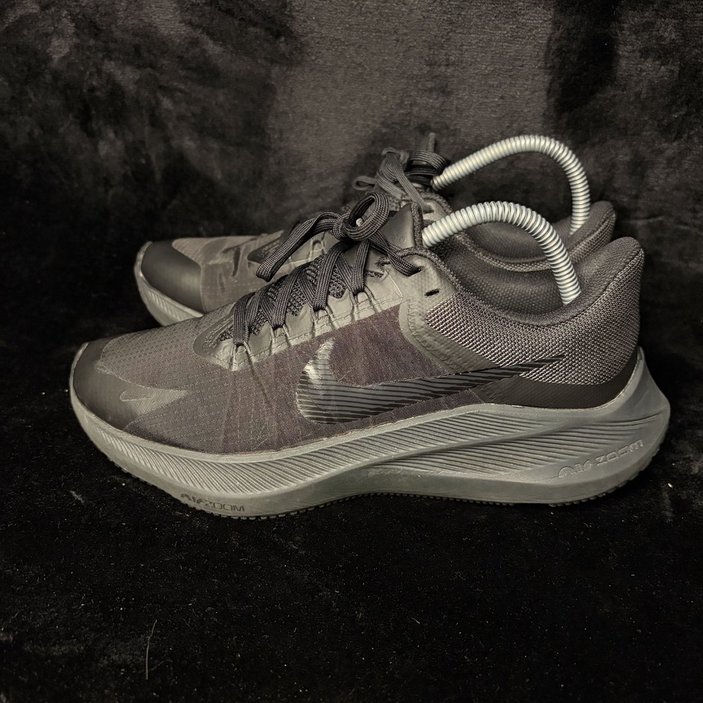Nike Zoom Winflo 8 CW3421-001 Women US 9.5 Running Shoes Black Athletic Sneakers